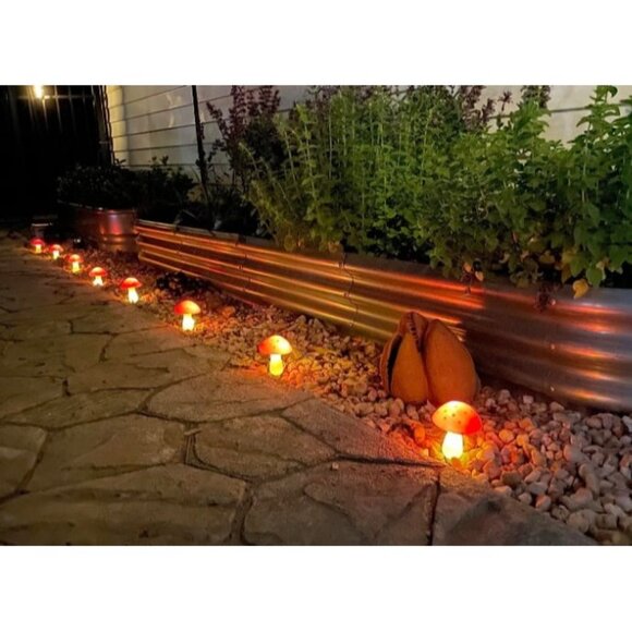 Newest Version 8-Pack Solar Mushroom Lights for Garden Decor, 8 Modes Waterproof - Picture 2 of 2